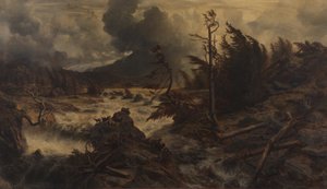 Åskväder i de höga bergen av Albert Zimmermann