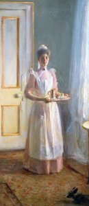 Tjänaren, ca 1900 (olja på duk) av Albert de Belleroche