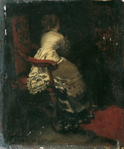 Dam i fåtöljen av Albert von Keller
