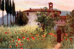 Klosterträdgården i San Cosimato, Vicovaro av Alberto Pisa
