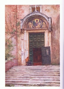 Entré till Ara Coeli, från Forum, från Rom publicerad av A & C Black Ltd, 1925 av Alberto Pisa