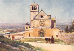 S Francesco, Assisi (färglitografi)