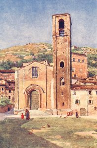S:t Johannes Döparen, Gubbio (färglitografi) av Alberto Pisa