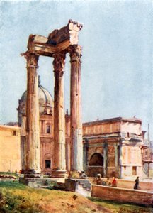 Malumalu o Vespasian mai le Portico o le Dii Consentessswed av Alberto Pisa