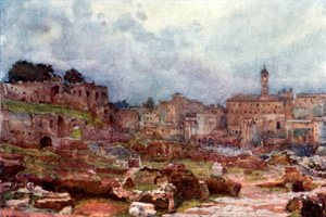 Forumet, tittar mot Capitolium av Alberto Pisa
