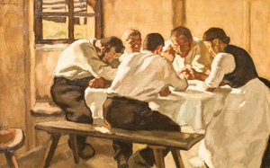 Lunch, ca 1910 (olja på duk)