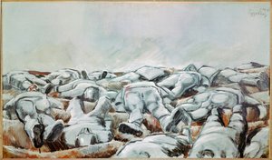 Missa Solemnis (olja på duk) av Albin Egger-Lienz