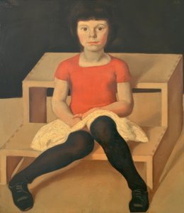 Ila, konstnärens yngre dotter av Albin Egger Lienz