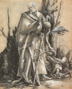 Bearded Saint in a Forest, c. 1516 av Albrecht Dürer
