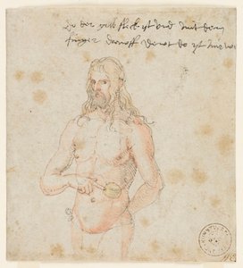 Självporträtt, sjuk, ca 1506-07 (brun penna  akvarell) av Albrecht (attr. to) Durer or Duerer