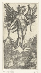 Allegorisk kvinnofigur med vingar av Albrecht Altdorfer