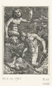 Arion och en Nereid av Albrecht Altdorfer