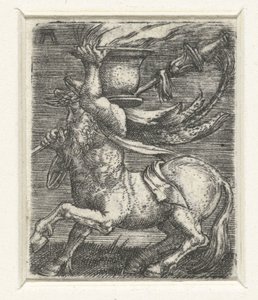 Centaur bär en gryta med eld av Albrecht Altdorfer