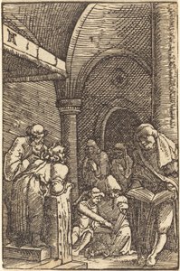 Kristus disputerar med läkarna av Albrecht Altdorfer