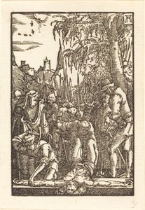 Kristus spikad på korset av Albrecht Altdorfer
