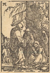 Kristus tar avsked med sin moder, från mänsklighetens fall och frälsning genom ..., ca. 1513. av Albrecht Altdorfer