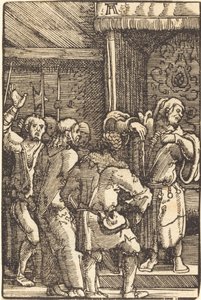 Kristus före Kaifas av Albrecht Altdorfer