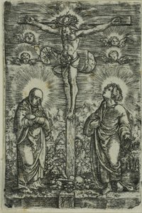 Kristus på korset (Den lilla korsfästelsen) av Albrecht Altdorfer