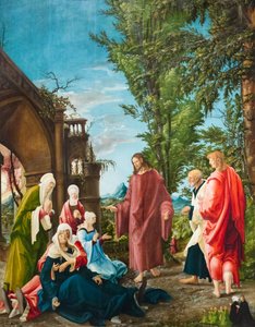 Kristus tar avsked av sin mor, ca 1520 (olja på kalk) av Albrecht Altdorfer