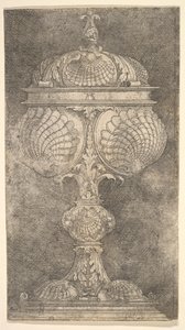 Täckt bägare med skal.n.d. av Albrecht Altdorfer