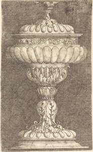 Täckt bägare med bevingad boll av Albrecht Altdorfer