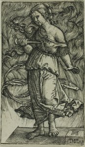 Dido dödar sig själv av Albrecht Altdorfer