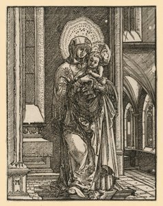 ”Den vackra Maria från Regensburg” i kyrkan av Albrecht Altdorfer