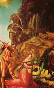 Halshuggning av S:ta Katarina av Albrecht Altdorfer