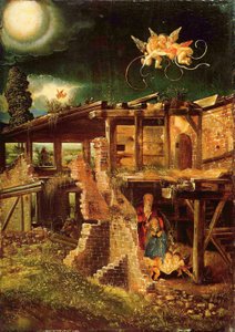 Tyska: Die Geburt Christi Kristi födelse av Albrecht Altdorfer