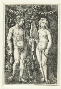 Herkules och en musa av Albrecht Altdorfer