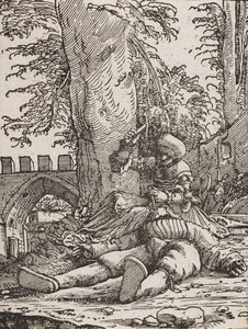 Jael dödar Sisera, ca 1523 av Albrecht Altdorfer