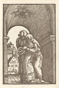 Joachim omfamnar Anna av Albrecht Altdorfer