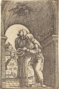 Joachim omfamnar Anna av Albrecht Altdorfer