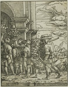 Josua och Kaleb av Albrecht Altdorfer