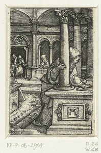 Mary letar efter sin son i synagogan av Albrecht Altdorfer
