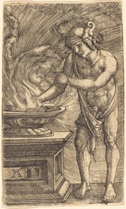 Mucius Scaevola bränner sin hand av Albrecht Altdorfer