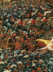 Motstående arméer, detalj från slaget vid Alexander vid Issus av Albrecht Altdorfer