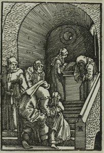 Presentation av Jungfrun, från Människans fall och återlösning av Albrecht Altdorfer
