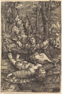 Pyramus och Thisbe av Albrecht Altdorfer