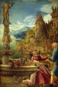 Vila under flykten till Egypten av Albrecht Altdorfer