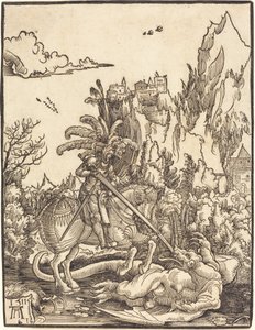 Saint George dräper draken av Albrecht Altdorfer
