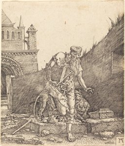 Saint Hieronymus på en innergård av Albrecht Altdorfer