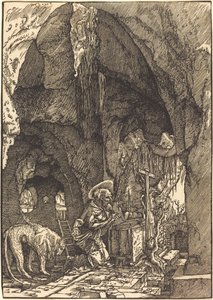 Saint Hieronymus i grottan av Albrecht Altdorfer