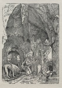 St. Hieronymus i grottan, ca. 1513-15. av Albrecht Altdorfer