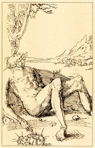 Studera på en klagosång av Albrecht Altdorfer