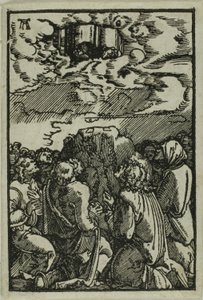 Uppstigningen, från Människans fall och återlösning av Albrecht Altdorfer