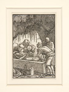 Kristi gravläggning, från serien Människans fall och återlösning av Albrecht Altdorfer