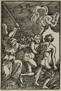 Utdrivningen från paradiset, från människans syndafall och återlösning av Albrecht Altdorfer