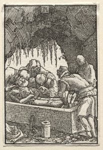 Människans fall och återlösning: Kristi begravning, ca. 1515. av Albrecht Altdorfer