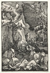 Människans fall och återlösning: Chirst på Oljeberget, ca. 1515. av Albrecht Altdorfer